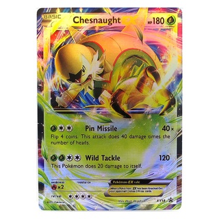 Chesnaught EX XY18 บริการอน Pokemon Matt Card ภาษาอังกฤษ
