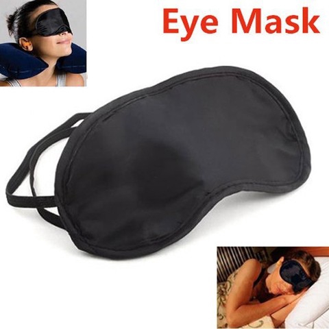 พัดลม®Travel Comfort Eye Mask Flight Sleeping Light Shade Blindfold