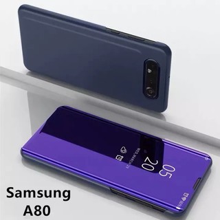 เคสเปิดปิดเงา Case Samsung Galaxy A80 Smart Case เคสฝาเปิดปิดเงา สมาร์ทเคส เคสซัมซุง A80 เคสมือถือ เคสโทรศัพท์ รุ่นใหม่