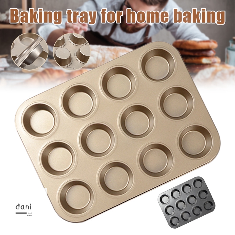 12Cup NonStick Muffin and Cupcake Baking Pan Baking Mold Bakeware for