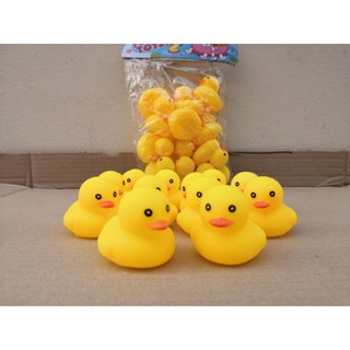 BBJ เป็ด​ 12  ตัว🐥 เป็ดเหลืองยาง​ ลอยน้ำ​มีเสียงบีบ​  เป็ดลอยน้ำ​ 🐤Rubber duck with deep