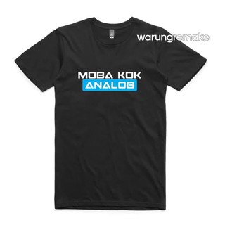 Promo เสื้อยืด COMBED 30S DISTRO MOBA KOK ANALOG 2 สี ML Car!!