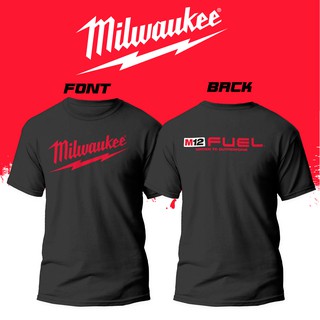 เสื้อยืด Milwaukee  m12 โพลีเฟลกลายหน้าหลัง