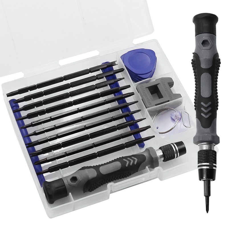 Screwdriver Set Magnetic Cr-V Bits Set Double Ends Pen Screwdriver Professional Electrician Tool For