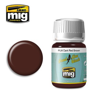 Ammo By MIG - AMIG1605 PANEL LINE WASH DARK RED BROWN