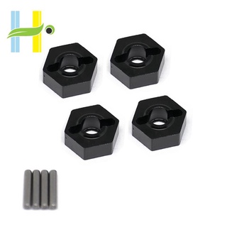 4Pcs Metal 14mm Wheel Hex Adapter for 1/10 Arrma SENTON VORTEKS,Blue