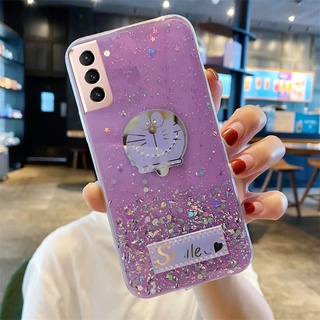 เคสโทรศัพท์ Samsung Galaxy S22 5G /Galaxy S22 Ultra /Galaxy M22 /Galaxy S21FE 5G Phone Casing Bright Powder Starry Sky TPU Softcase Cute Doraemon Cartoon Phone Cover เคส Samsung S21FE Galaxy S22 5G