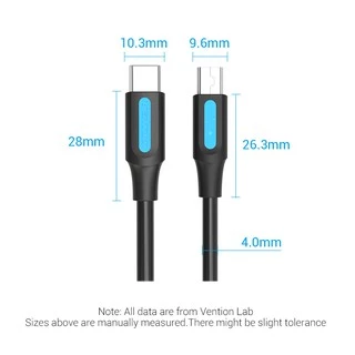 Vention สายเคเบิล USB C เป็น Mini B สําหรับโทรศัพท์ แล็ปท็อป Carmera DV เครื่องบันทึกในรถยนต์ Mini B เป็น Type C