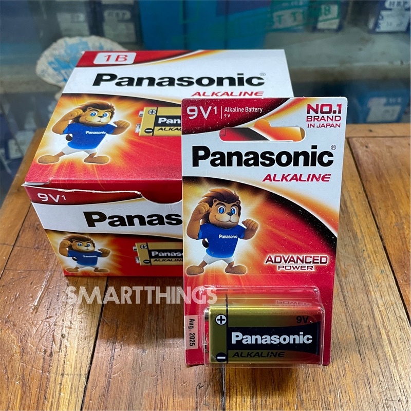 ถ่าน Alkaline Panasonic 9V อัลคาไลน์ จำนวน1ก้อน (ชาร์จไม่ได้)