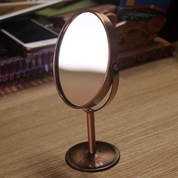 ⭐️HIKY DISING⭐️  👩💄 กระจกแต่งหน้า ไสตล์ยุโรป กระจกขนาดเล็กแบบตั้งโต้ะ 💄👩🏼 GL0023