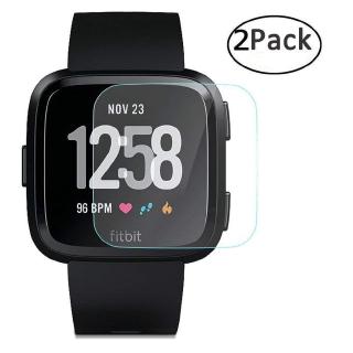 [2-PACK] ตัวป้องกันหน้าจอกระจกนิรภัยสำหรับ Fitbit Versa Arc Edge 9H ความแข็งฟิล์มป้องกันหน้าจอป้องกันรอยขีดข่วน