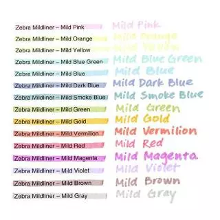 Mildliner ปากกาสี เน้นข้อความ 25 สี