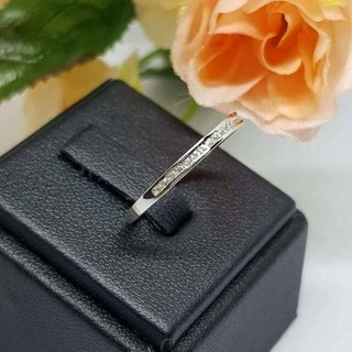 Memorine Jewelry แหวนเงินแท้ 925 ฝังเพชรสวิส (CZ) : ONLR125