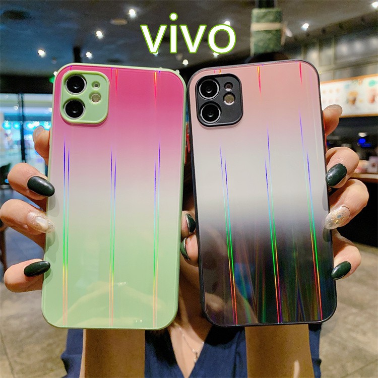 เคสโทรศัพท์ ซิลิโคนและกระจก สำหรับ vivo V15/S1 V15 PRO/S1 PRO Y93/Y91/Y91I/Y95 Y19/U3/U20/Y5S/Z5I Y17/Y15/Y12 #013