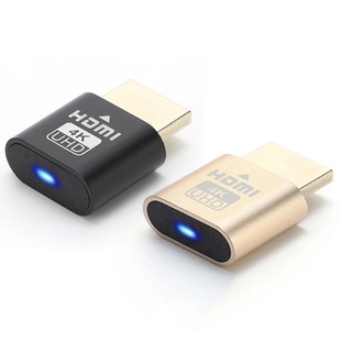 HDMI Virtual 4K HDMI DDC EDID Dummy Plug EDID จอแสดงผลโกง Virtual ปลั๊ก HDMI Dummy Emulator สนับสนุนระบบทั้งหมด