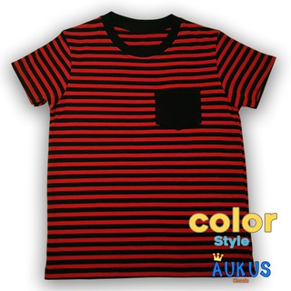 เสื้อคอกลมเด็กลายริ้วColor style 5 สี (มีบริการเก็บเงินปลายทาง)