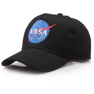 หมวกเบสบอล ปักลายตัวอักษร NASA สีพื้น สําหรับผู้ชายและผู้หญิง
