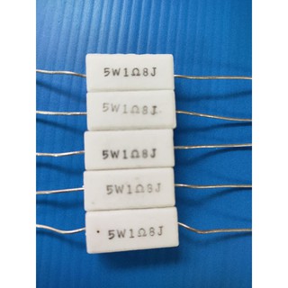 R กระเบื้อง ตัวต้านทาน 5W  1.8 Ohm (แพ็ค 5 ตัว)