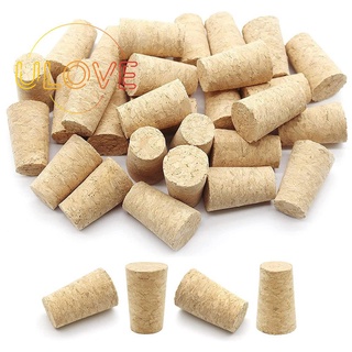 100Pcs Tapered Wine Cork Reusable Wood Corks Creative Portable Sealing Wine Stopper Wine Bottle Cover for Bottles Wine