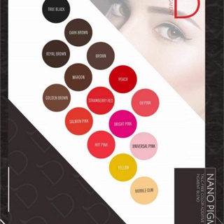 Dpigment  สีสักคิ้ว golden brown สีสักปาก สำหรับงานออมเบย์ ,D pigment