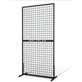 ชั้นแขวนของมีล้อ แขวนของขาย แขวนฮุกได้ สีดำ/สีขาว Store Displays, Metal Display Rack40*90*180