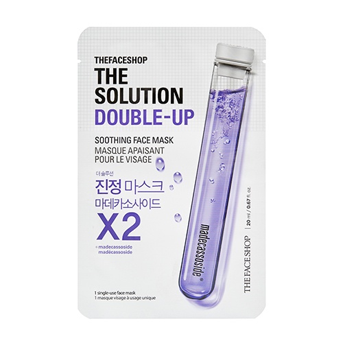 THE FACE SHOP THE SOLUTION DOUBLE-UP SOOTHING FACE MASK