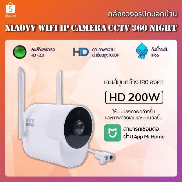Xiaomi Youpin Xiaovv Smart 1080P Panoramic Camera กล้องวงจรปิด