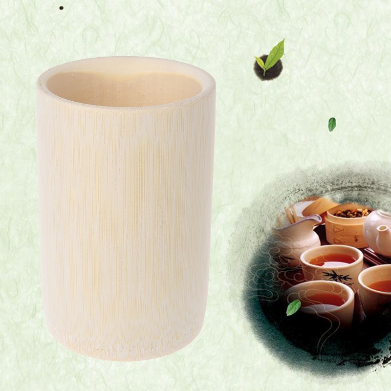 Pcf* ถ้วยไม้ไผ่ธรรมชาติแบบดั้งเดิมสําหรับใส่เครื่องดื่มกาแฟ