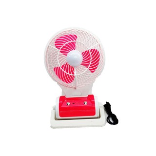 พัดลม JR-5588 USB พร้อมไฟ Led ตรงกลาง Portable Light With Mini Fan