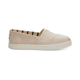 TOMS รองเท้าลำลองผู้หญิง สลิปออน รุ่น Alpargata Cupsole Warm Natural  Heritage Canvas (CB) รองเท้าลิขสิทธิ์แท้