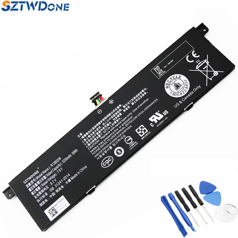 SZTWDONE R13B02W Laptop Battery For Xiaomi Mi Air 13.3'' Inch Series R13B01W 161301-FB 161301-FC 161301-01 16130