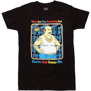 เสื้อยืดอินเทรนด์ผู้ชายอินเทรนด์ผู้หญิง100 ผ้าฝ้ายอินทรีย์ Isaac Morris Aqua Teen Hunger Force คุณกำลังจะตายการออกแบบเสื