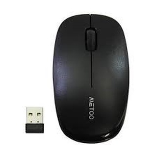 METOO รุ่น E0SE 2.4G Wireless Silent Optical Mouse เมาส์ไร้สาย คลิกไร้เสียง (สีดำ) มือ1แกะกล่อง ของแท้ 100% พร้อมส่ง!!