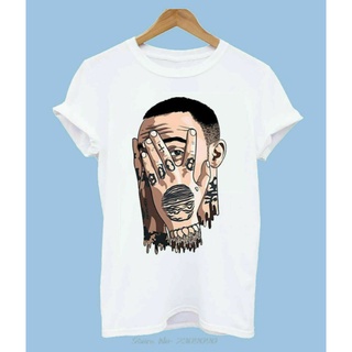 เสื้อยืดโอเวอร์ไซส์มาใหม่ เสื้อยืด ผ้าฝ้าย พิมพ์ลาย Vtge Mac_Miller สีขาวS-3XL