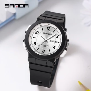 Sanda นาฬิกาข้อมือสปอร์ตแฟชั่น กันน้ํา หรูหรา สําหรับสตรี 6097-3