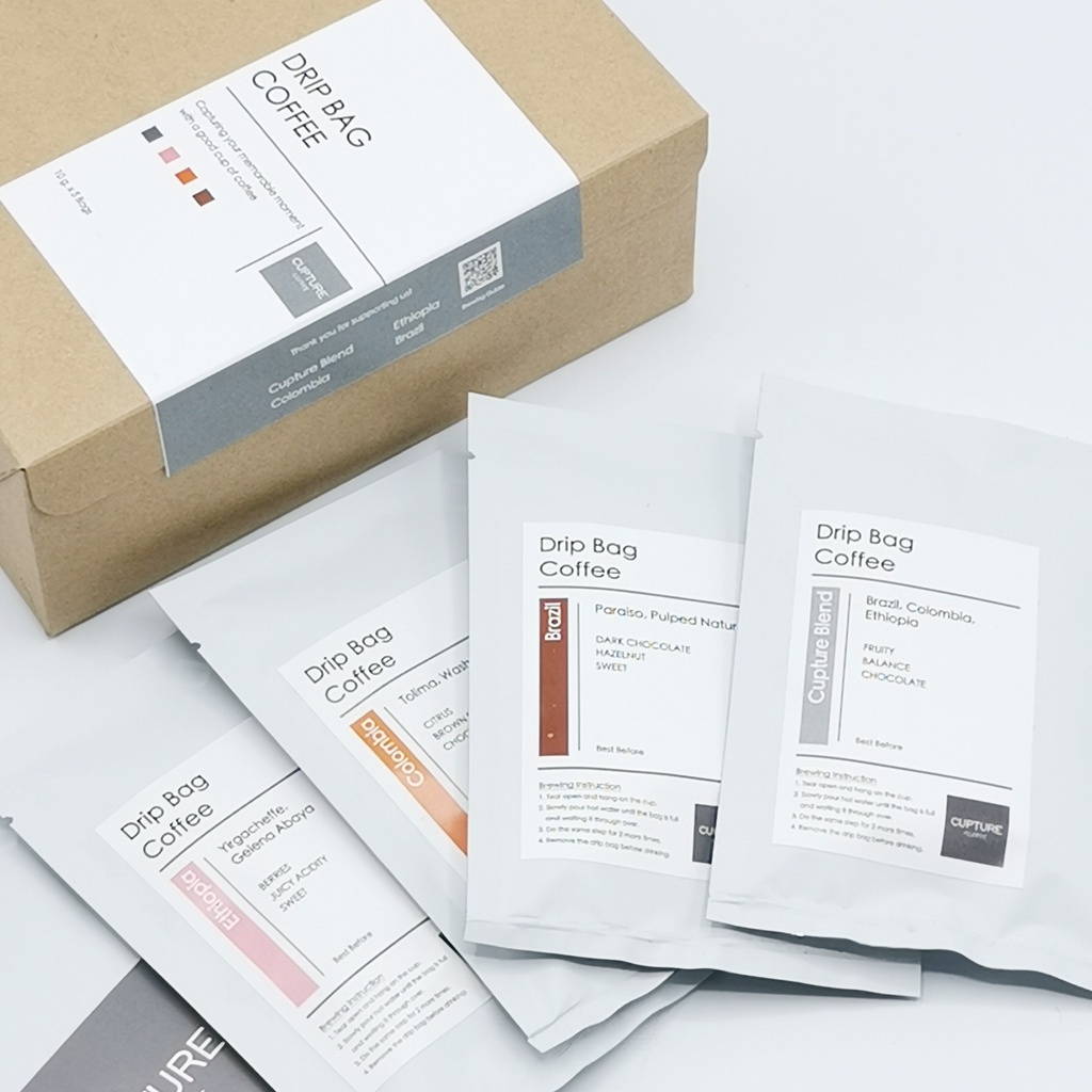 CUPTURE COFFEE Drip Bag Box Set กาแฟดริปแบบกล่อง (1 กล่องมี 10 ซอง ...