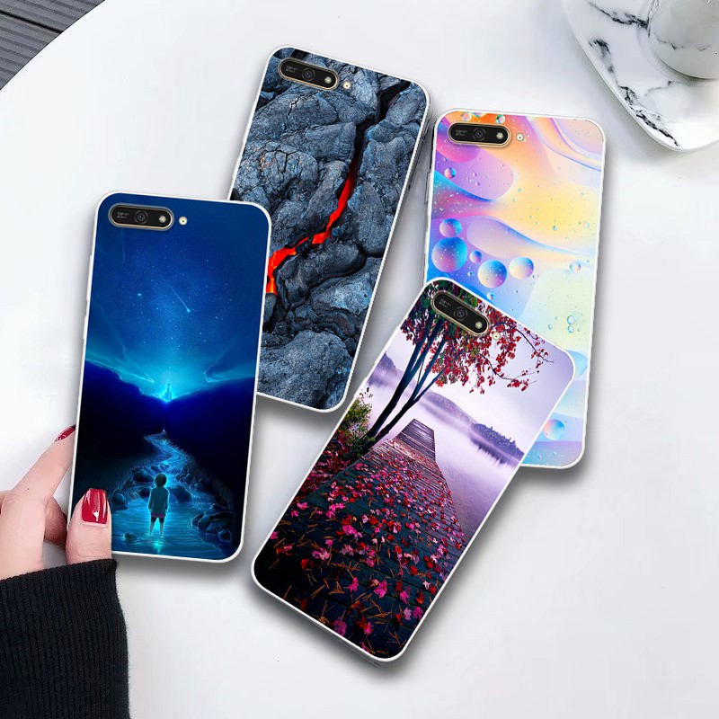 Huawei Y6P Y6s 2019 Y6 2018 Y6 Prime 2018 Y9 2018 Y6ii ฝาครอบทาสีเคสโทรศัพท์