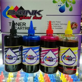 24Ink หมึกเติมอิ้งค์เจ็ท Epson  ขนาด 500 ml.4สี BK, C, M, Y