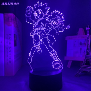 โคมไฟกลางคืน Led อะคริลิค ลายการ์ตูนอนิเมะ Hunter X Hunter Killua and Gon 3d สําหรับตกแต่งห้องนอน ของขวัญวันเกิด