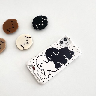 สินค้าพร้อมส่ง!! ⚪⚫ Poodle Oreo Dots Card Hard Case⚪⚫ brand millandmoi🇰🇷 case only นะคะ