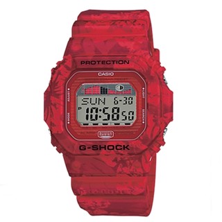 Casio G-Shock นาฬิกาข้อมือผู้ชายสายเรซิ่น G-Lide สีแดง รุ่น GLX-5600F-4A