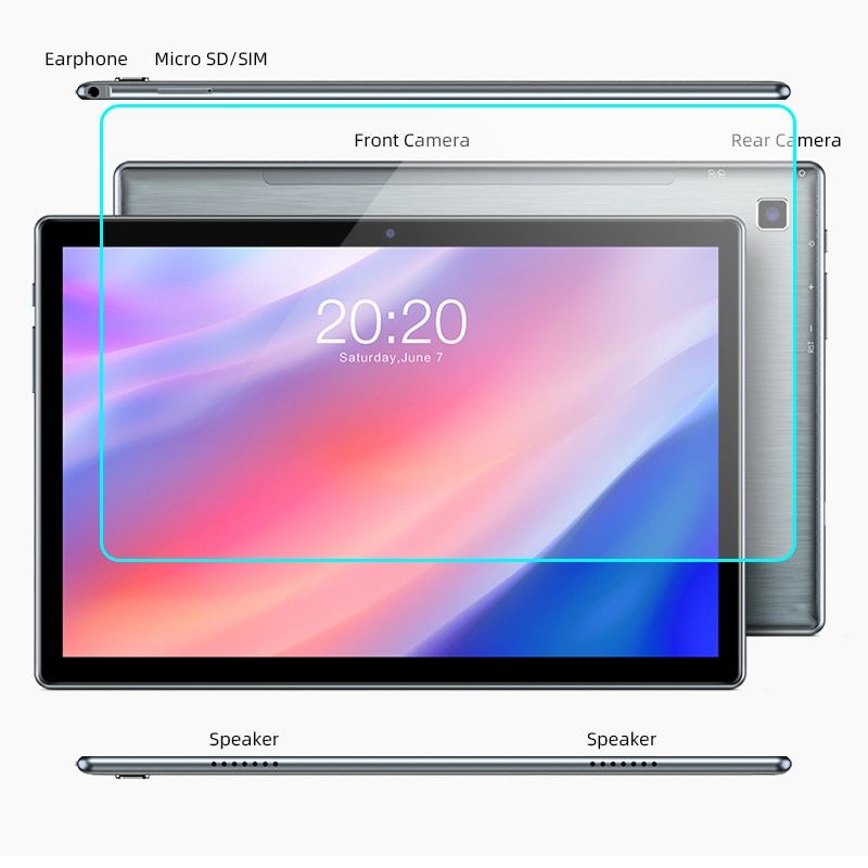 ป้องกันหน้าจอสําหรับ Teclast P20/M40/M40Pro/T40PRO/T40PLUS/P40HD/M40PLUS/P80T/P30S/T50