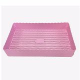 KK_Shop ถาดพลาสติกเอนกประสงค์ ทรงสีเหลี่ยม 27x24ซม.(ซื้อ1แถม1 )