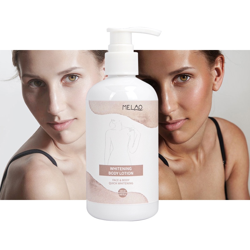 New Instant Whitening Lotion Melanin Body Moisturizer Vegan Lightening
