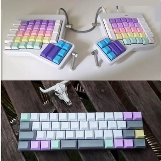 พร้อมส่ง ของแท้ คีย์แคปใส คีย์แคปสี PBT DSA & XDA profile blank keycap ไม่พิมพ์อักษรตกแต่งคีย์บอร์ด Mechanical Keyboard #3