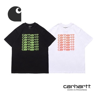 เสื้อยืดคอกลมCarhartt เสื้อยืดคอกลม แขนสั้น พิมพ์ลายตัวอักษร สไตล์อเมริกันย้อนยุค เหมาะกับฤดูร้อนS-5XL