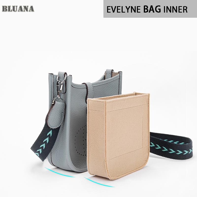 Bluana Evelyne TPM PM GM TGM จัดระเบียบ และดันทรงกระเป๋า กระเป๋าผ้าสักหลาด D070