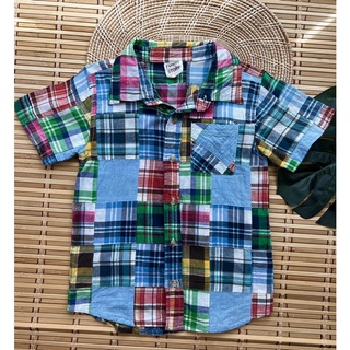 เสื้อเชิ้ตเด็กผู้ชายไซด์ 130 ป้าย Funny