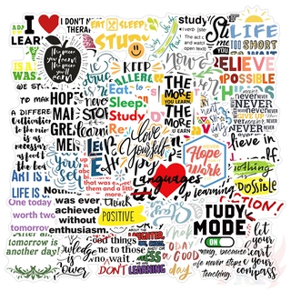 ❉ Classical Healing English Words Series 02 - Never Give Up สติ๊กเกอร์ ❉ 50Pcs/Set Waterproof DIY Fashion Decals Doodle สติ๊กเกอร์