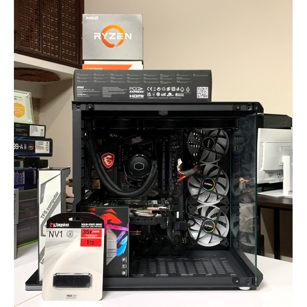 ชุดคอมพิวเตอร์ ryzen 9 5950x, 32G ram 3200Mhz, nvme 1T, gtx 1080 8G
